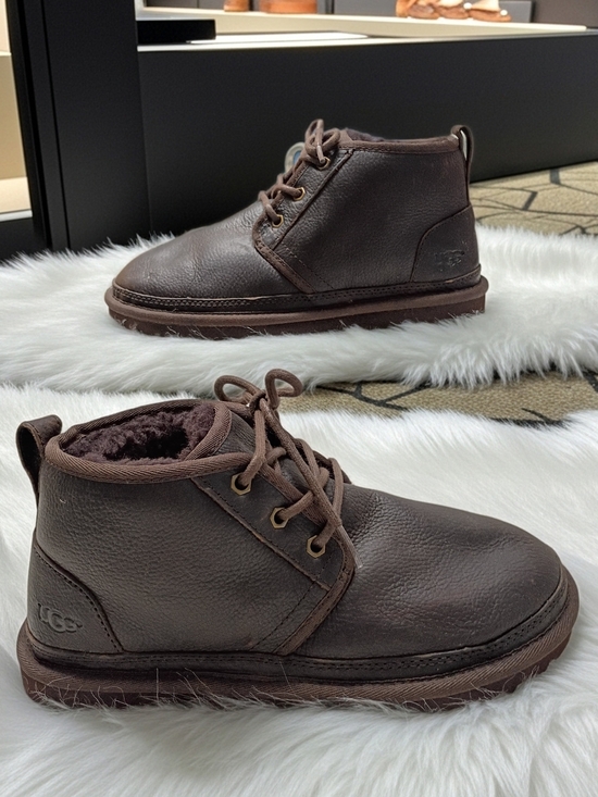 UGG Men\'s Burnt Cedar Brown Leather Chukka Boots Men\'s SZ 7 main image 5